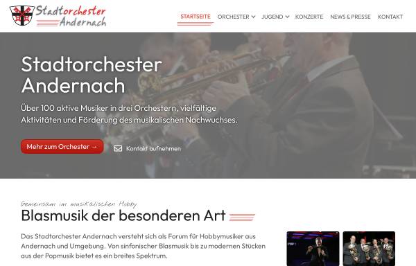 Vorschau von www.stadtorchester-andernach.de, Stadtorchester Andernach
