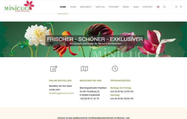 Vorschau von www.minicuci.com, Minicuci Blumen-Großhandel