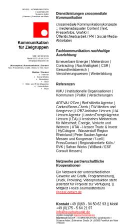Vorschau der mobilen Webseite www.quadratpunkt.de, Adler - Kommunikation quadratpunkt