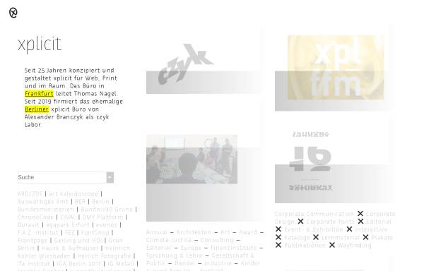 Vorschau von www.xplicit.de, xplicit Gesellschaft für visuelle Kommunikation mbH