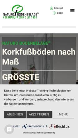 Vorschau der mobilen Webseite www.kork-ffm.de, Die Korkspezialisten