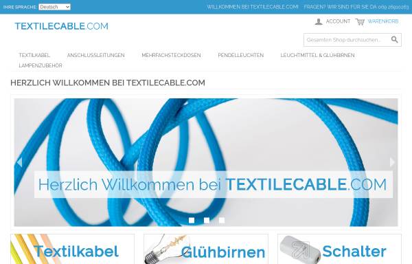Vorschau von www.textilecable.com, Lampenhandel-Loewinstein