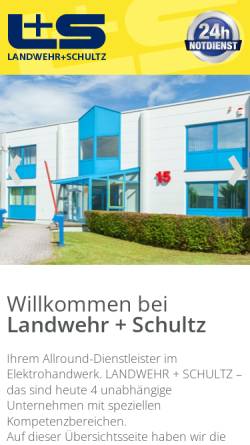 Vorschau der mobilen Webseite www.l-s-elektro.de, Landwehr+Schultz GmbH