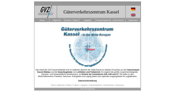 Vorschau von www.gvz-kassel.de, Güterverkehrszentrum Kassel