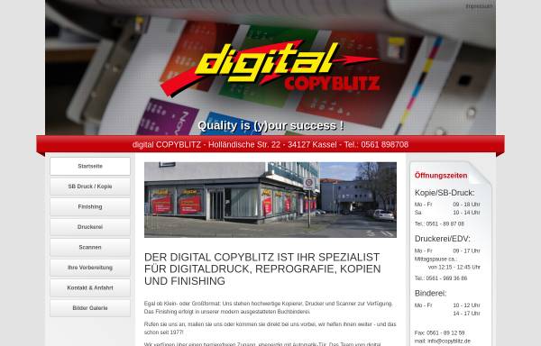 Vorschau von www.copyblitz.de, CopyBlitz Kassel