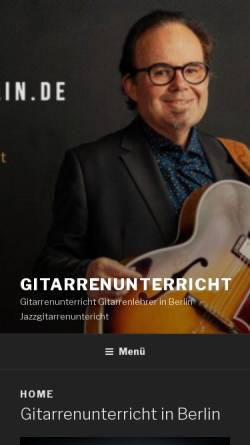 Vorschau der mobilen Webseite www.gitarrenunterricht-in-berlin.net, Andreas Gäbel - Gitarrenunterricht Berlin-Spandau