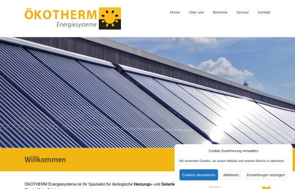 Vorschau von www.oekotherm-solartechnik.de, Ökotherm Energiesysteme GmbH