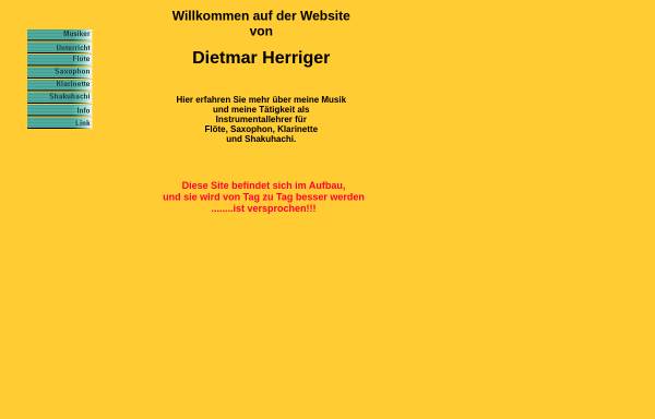 Vorschau von www.dietmar-herriger.de, Dietmar Herriger - Instrumentallehrer für Flöte, Saxophon, Klarinette und Shakuhachi