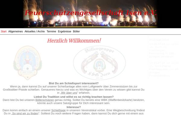 Vorschau von www.fsg-isen.de, Feuerschützengesellschaft Isen e.V.