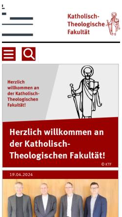 Vorschau der mobilen Webseite fb02.uni-muenster.de, WWU Münster - Katholisch-Theologische Fakultät (FB 2)