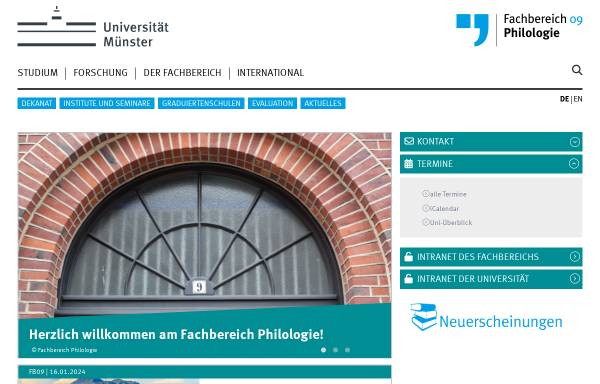Vorschau von www.uni-muenster.de, WWU Münster - Philologie (FB 9)