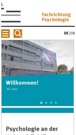 Vorschau der mobilen Webseite www.uni-muenster.de, WWU Münster - Psychologie und Sportwissenschaft (FB 7)