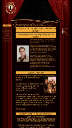 Vorschau der mobilen Webseite www.gesangsunterricht-in-berlin.de, Gesangsunterricht - Kati Albert