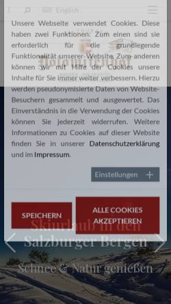 Vorschau der mobilen Webseite www.dolomitenhof.at, Dolomitenhof