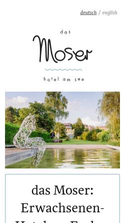 Vorschau der mobilen Webseite www.das-moser.at, Hotel Das Moser