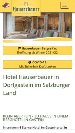 Vorschau der mobilen Webseite www.hauserbauer.com, Hauserbauer