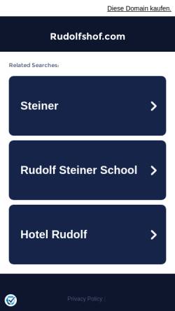 Vorschau der mobilen Webseite www.rudolfshof.com, Hotel Rudolfshof