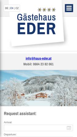 Vorschau der mobilen Webseite www.haus-eder.at, Haus Eder, St. Martin