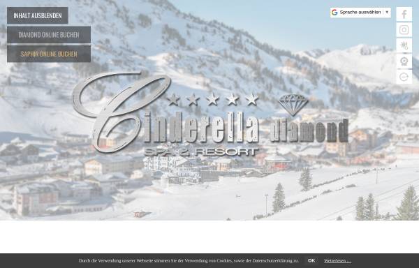 Vorschau von www.cinderella-obertauern.at, Hotel Cinderella Obertauern