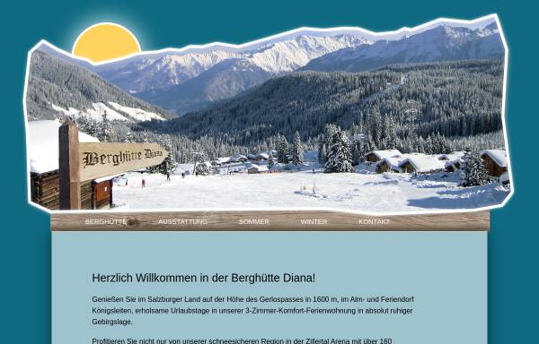 Vorschau von www.berghuette-diana.de, Berghütte Diana in Königsleiten