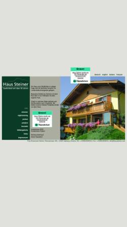 Vorschau der mobilen Webseite www.haussteiner.com, Ferienwohnung Haus Steiner