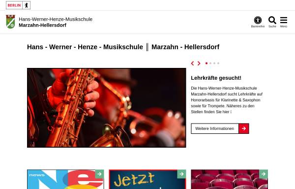 Vorschau von www.marzahn-hellersdorf-musikschule.de, Musikschule Marzahn-Hellersdorf