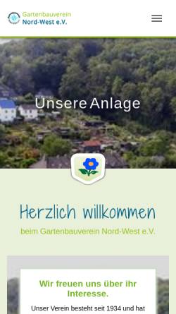 Vorschau der mobilen Webseite gartenbauverein-nord-west.kleingarten-infonetz.de, Gartenbauverein Nord-West e.V.