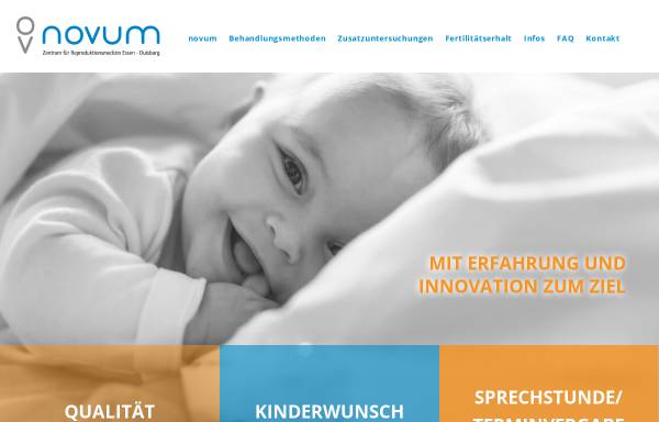 Vorschau von www.ivfzentrum.de, Novum - Zentrum für Reproduktionsmedizin