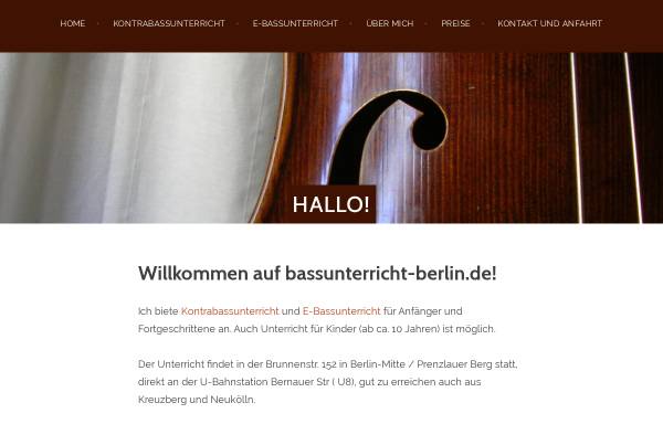 Vorschau von www.bassunterricht-berlin.de, www.bassunterricht-berlin.de