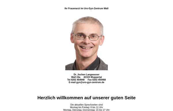 Vorschau von www.frauenarzt-im-tal.de, Dr. Jochen Langwasser, Frauenarzt