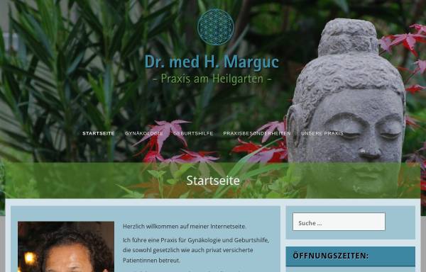 Vorschau von marguc.de, Dr. med. Holger Marguc, Facharzt für Frauenheilkunde und Geburtshilfe