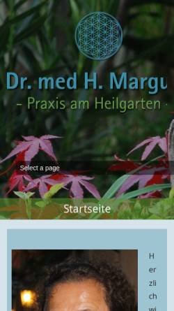 Vorschau der mobilen Webseite marguc.de, Dr. med. Holger Marguc, Facharzt für Frauenheilkunde und Geburtshilfe
