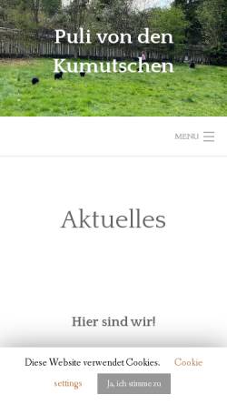 Vorschau der mobilen Webseite www.kumutschen.de, Hunde von den Kumutschen