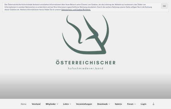 Vorschau von www.hufschmiedeverband.at, Österreichischer Hufschmiedeverband