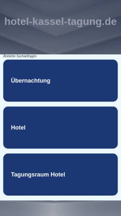 Vorschau der mobilen Webseite www.hotel-kassel-tagung.de, Landhotel Niestetal
