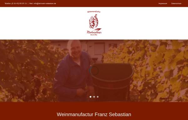 Vorschau von ahrwein-sebastian.de, Weinkellerei Franz Sebastian