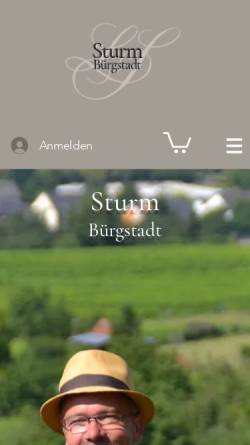 Vorschau der mobilen Webseite www.weingut-sturm.com, Weingut Sturm