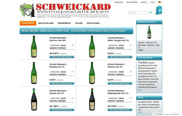 Vorschau von www.schweickard-weine.de, Weinhaus Schweickard