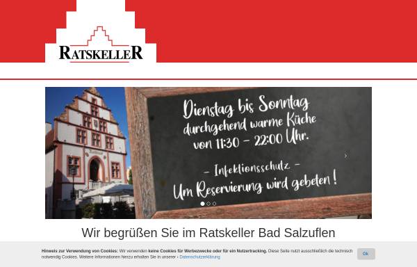 Vorschau von www.ratskeller-bad-salzuflen.de, Ratskeller Bad Salzuflen