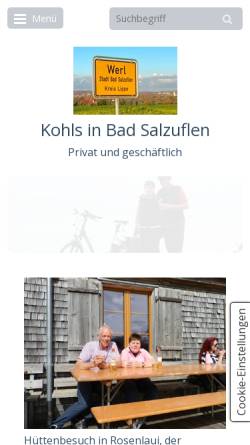 Vorschau der mobilen Webseite www.kohls-online.de, Ilses Partyservice