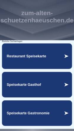 Vorschau der mobilen Webseite www.zum-alten-schuetzenhaeuschen.de, Gasthaus 