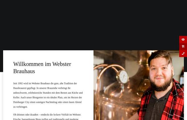 Vorschau von www.webster-brauhaus.de, Brauhaus Webster