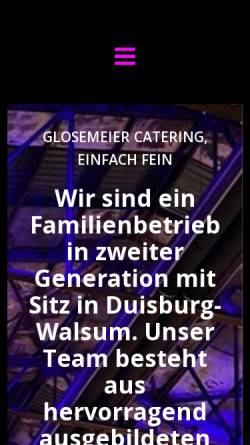 Vorschau der mobilen Webseite www.partyservice-duisburg.de, Partyservice Glosemeier