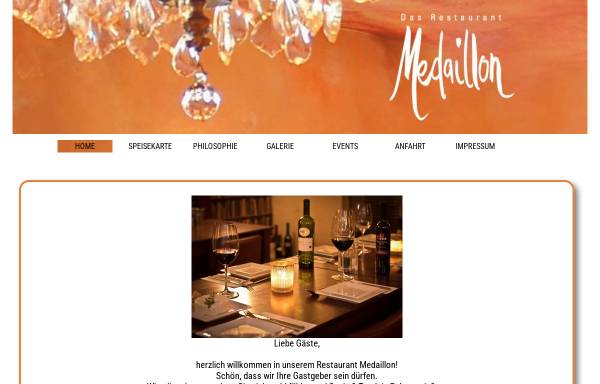 Vorschau von www.restaurant-medaillon.de, Restaurant Medaillon
