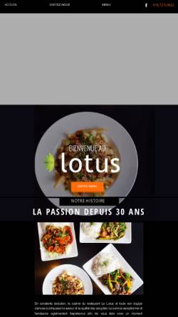 Vorschau der mobilen Webseite www.lelotus.ca, China-Restaurant Lotus