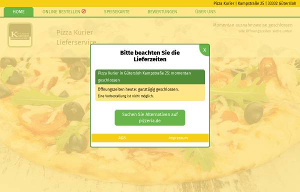 Pizza Kurier Gütersloh