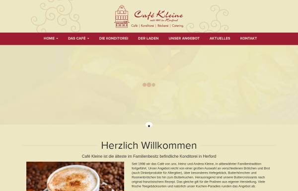 Vorschau von www.cafekleine.de, Cafe Kleine