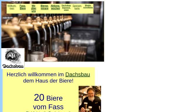 Vorschau von www.dachsbau.de, Dachsbau, Haus der Biere