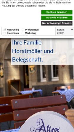 Vorschau der mobilen Webseite gasthaus-leve.de, Altes Gasthaus Leve