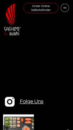 Vorschau der mobilen Webseite www.sashimi-sushi.de, Sashimi Sushi